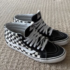 Vans Black and White Checkerboard SK-8-MID REISSUE C
